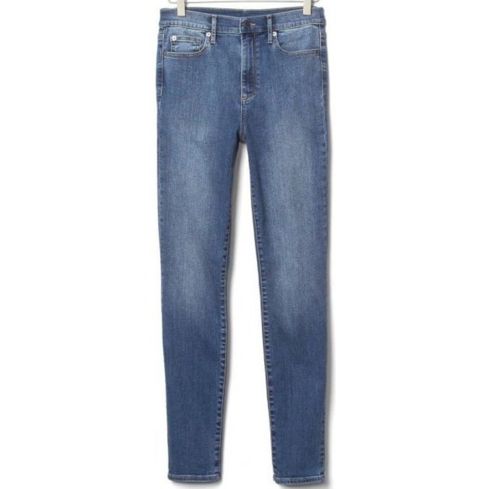 GAP Elliot Lake Wash Denim High Rise True Skinny Jeans sz 28/6 Short Women's - Picture 4 of 16